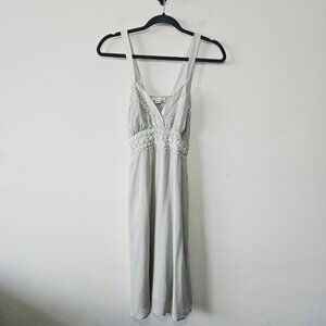 Nougat London 100% Silk Beaded Dress Size 2 US 6 Fairycore Whimsy Feminine